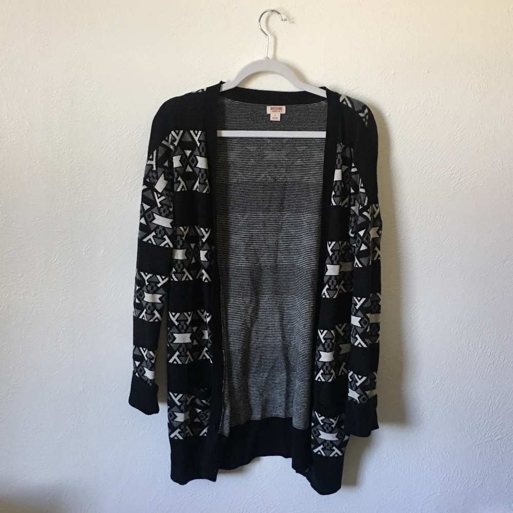 Tribal print cardigan